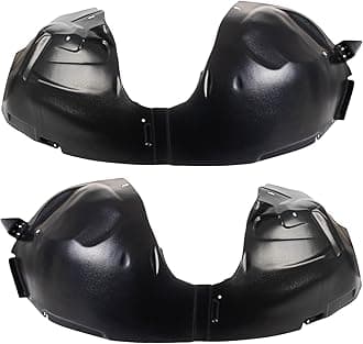 TRQ Front Inner Fender Liner Set Compatible with 2009-2019 Ford Flex FO1248139 FO1249139