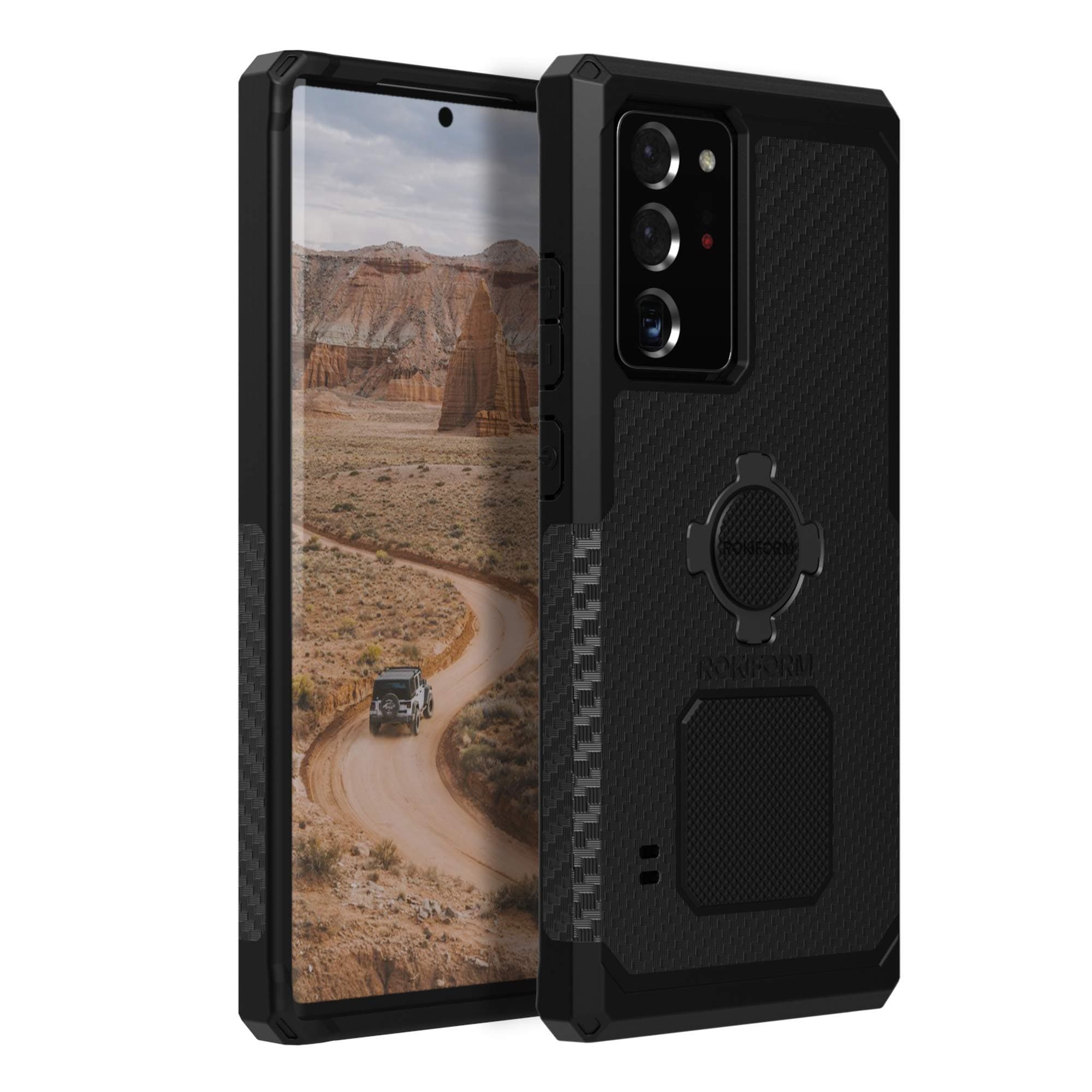 Galaxy Note 20 Ultra Case, Magnetic Case with Quad Tab Twist Lock, Military Grade Rugged, Samsung Note 20 Ultra Protective Cover, Drop Tested Armor (Black)