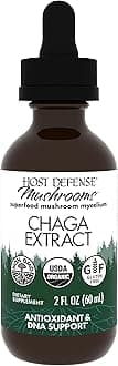 Host Defense Chaga Extract - Immune System Support Supplement - Chaga Mushroom for Antioxidant Activity Support - Liquid Dietary Mushroom Supplement - 2 fl oz (60 Servings)*