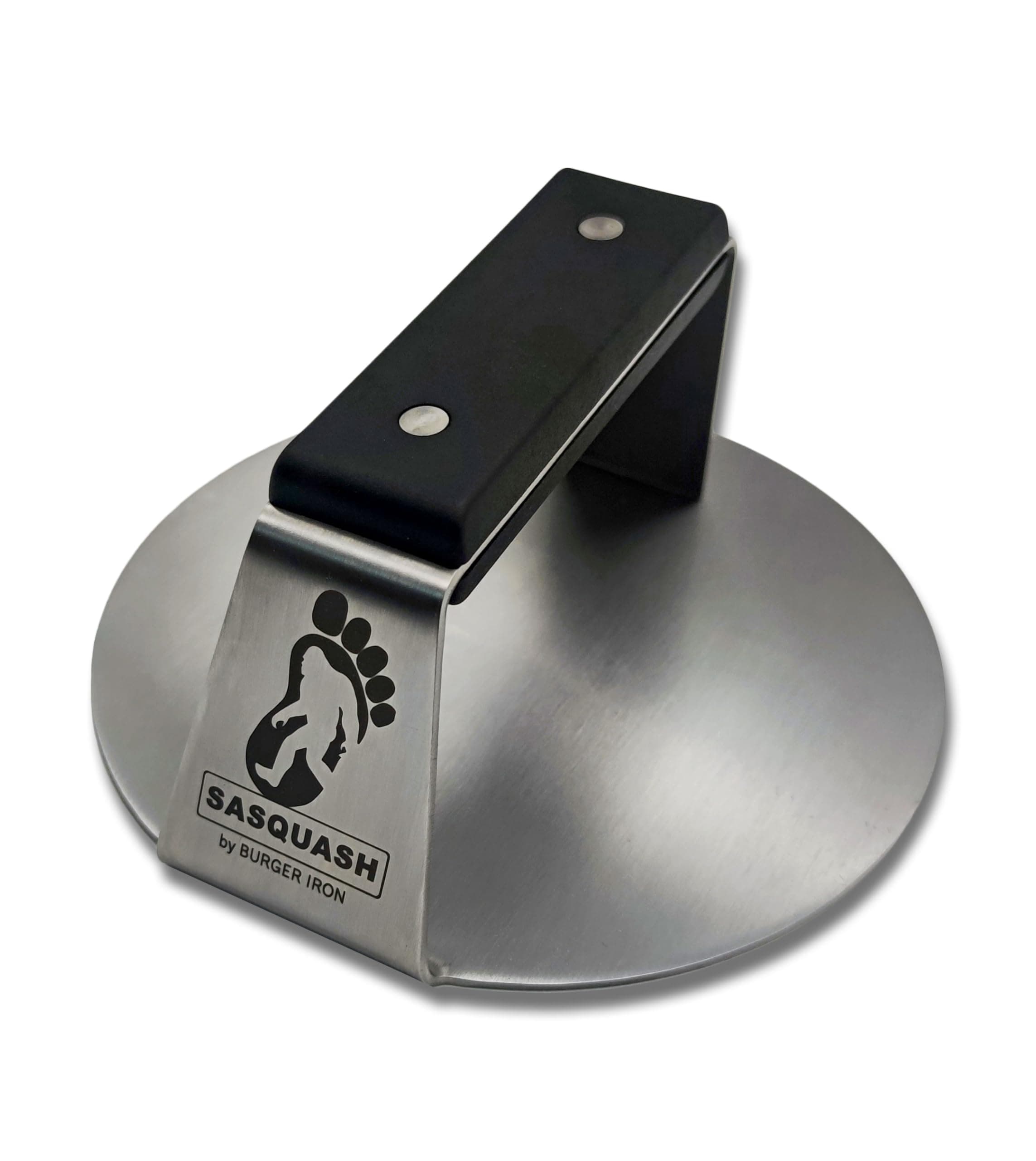 The Sasquash - Heavy Duty Extra Wide Flat Handle Smashed Press - Commercial Grade Welded Stainless Steel Smasher