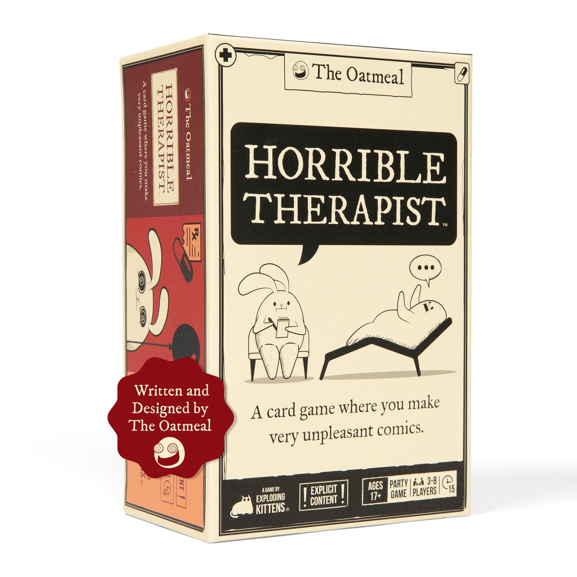 Horrible Therapist: Core Game Edition - Hilarious Adult Card Game for 3-8 Players, Ages 17+ - Party Games & Family Game Night Fun