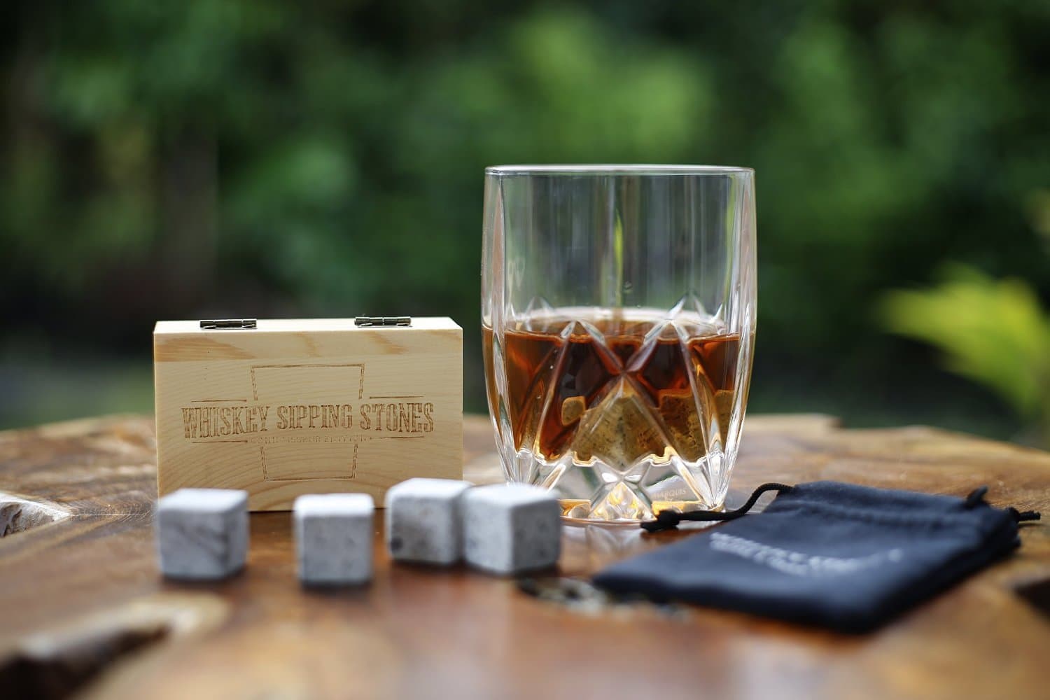 Whiskey Rocks - Ice Rocks - Whiskey Rocks Gift Set - Ice Cube stones - Sipping stones - Soapstone Ice Rocks - Chill stones - Chill Rocks - Connoisseurs edition Ice Stones