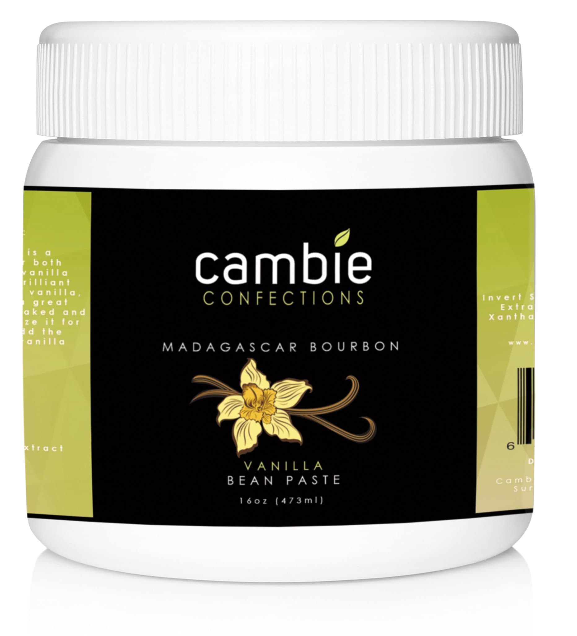 Cambie Confections Madagascar Bourbon Vanilla Bean Paste, 16 oz