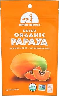 Dried Papaya, Organic, 2 Oz