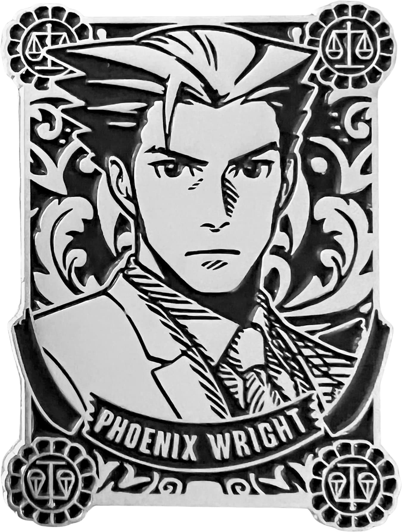 Zen Monkey StudiosSilver Badge Phoenix Wright - Ace Attorney Collectible Pin