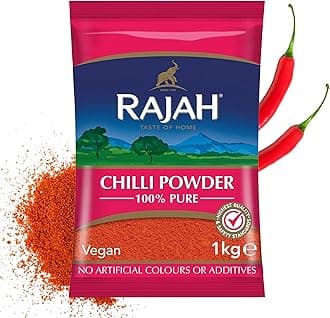 Rajah Spices Chilli Powder | Lal Mirch Powder | Mirch Powder | Chilli | Red Chilli Powder | Hot Chilli Powder | (1kg)