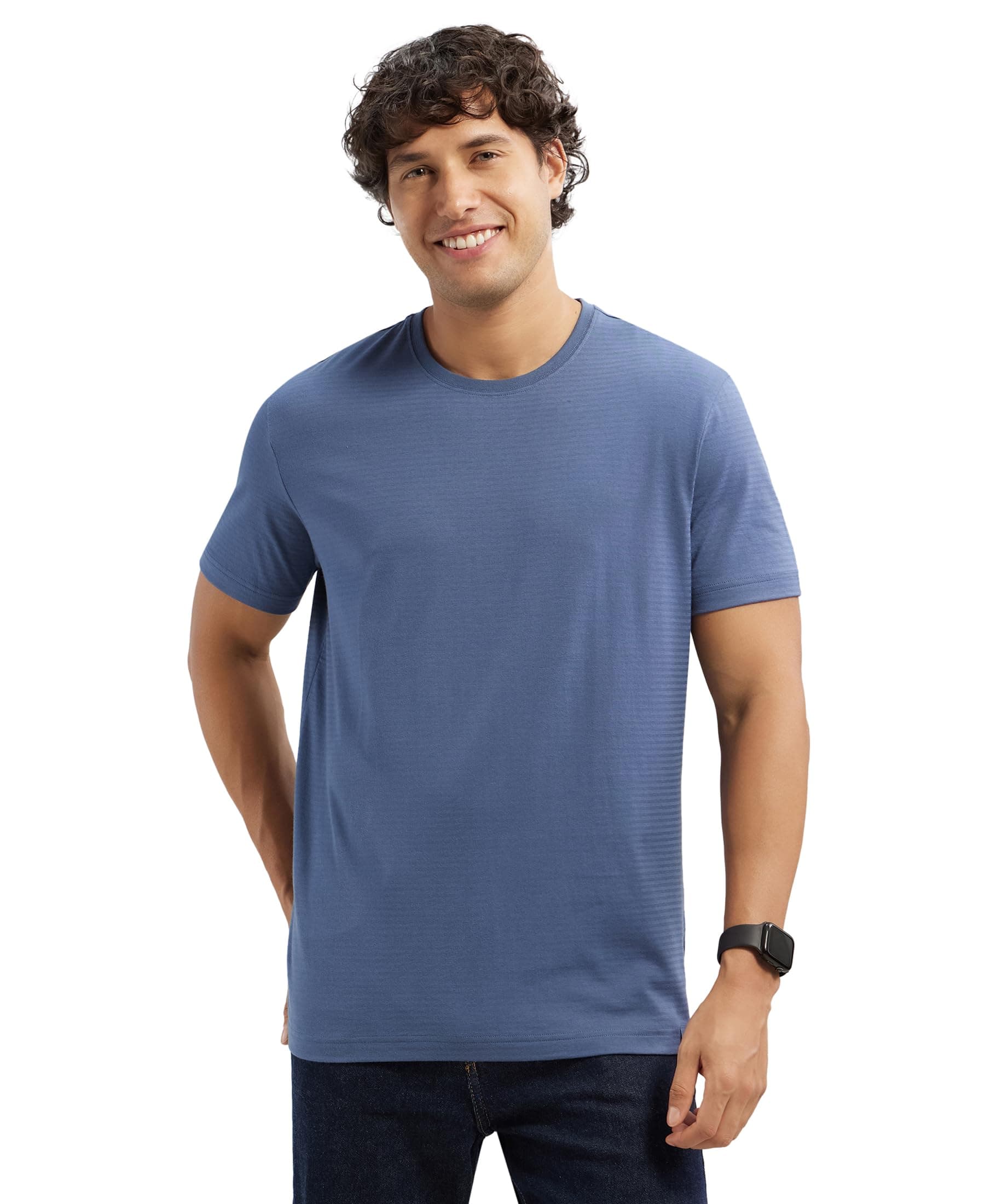 JockeyIM21 Men's Super Combed Supima Cotton Solid Regular Fit Round Neck Half Sleeve T-Shirt