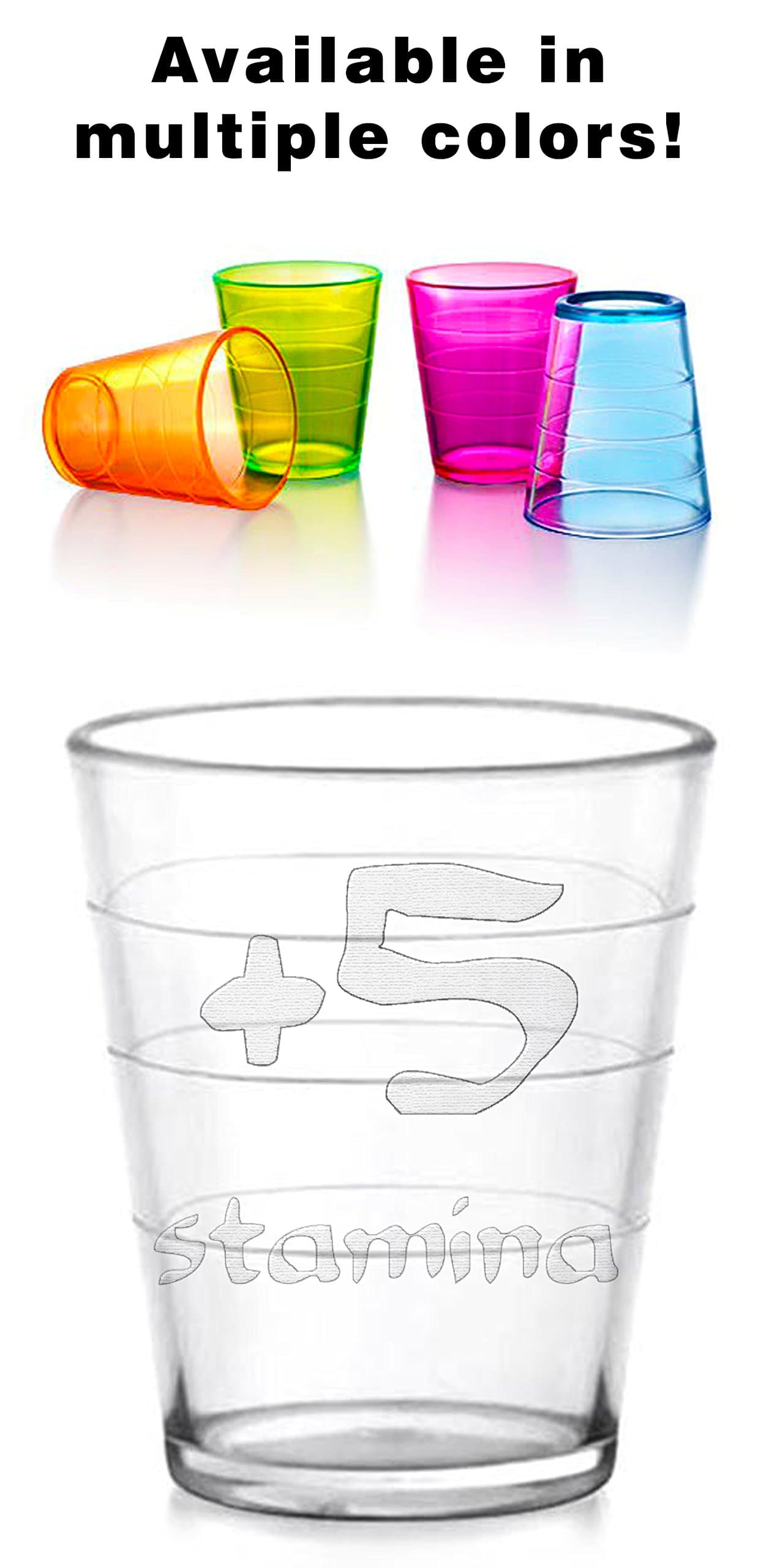 Stamina 2 oz. Drinking Cup - Customizable! +/- and you pick the number!