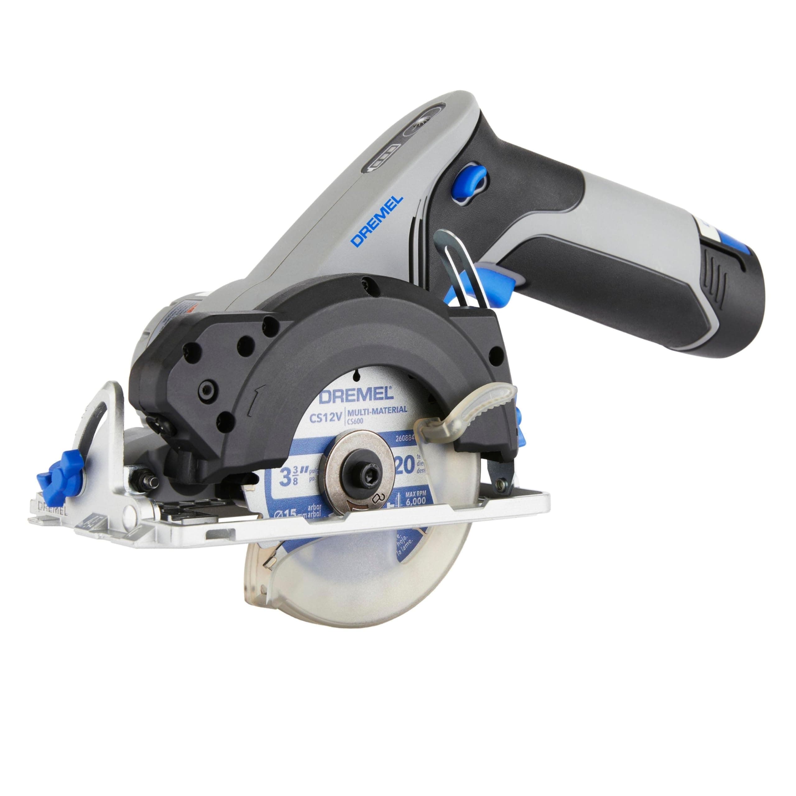 Dremel Blueprint 12V Compact Circular Saw with Integrated Laser Guide, Lithium-Ion Battery and USB-C Charging System (CS12V-S1)