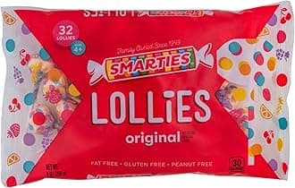 Double Lollies - Gluten Free, Peanut Free, Fat Free Assorted Fruity Flavors Lollipops - Low Calorie Perfect for Birthdays, Parties - Made by US Candy Company Since 1949-9 oz Bag (Pack of 1)