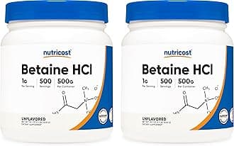 Nutricost Betaine HCl Powder 500 Grams (2 Bottles)