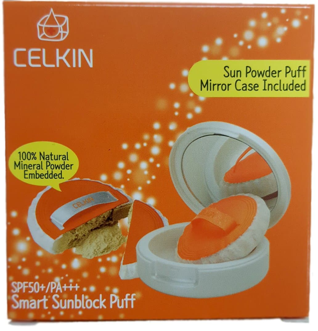 Smart Sunblock Puff SPF50+, PA+++ Mirror Case Included!