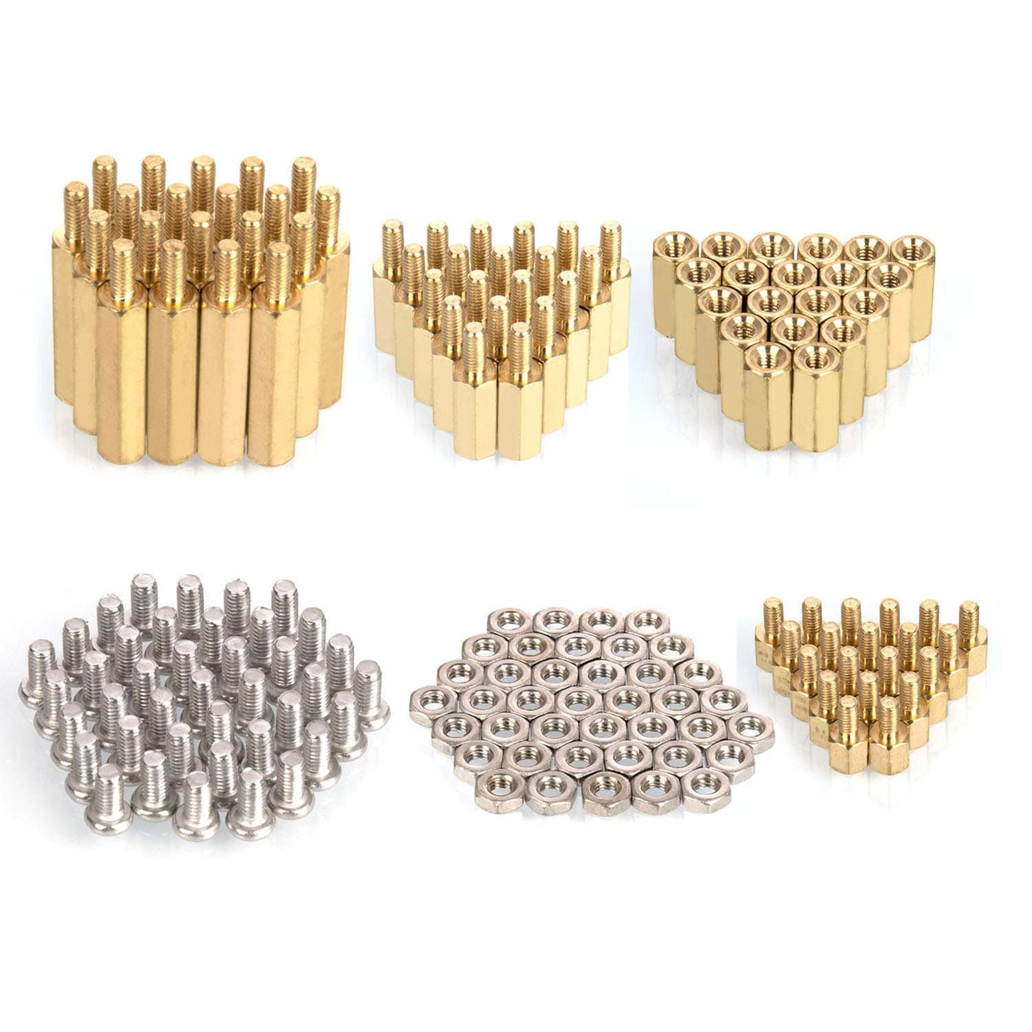 Raspberry Pi Installation Tool 160 Pcs/Lot M2.5 Series Hex Brass Spacer/Standoff + Nuts + Screws Raspberry Pi 3 Model B+(Plus) / 3B / Zero W Accessories Kit