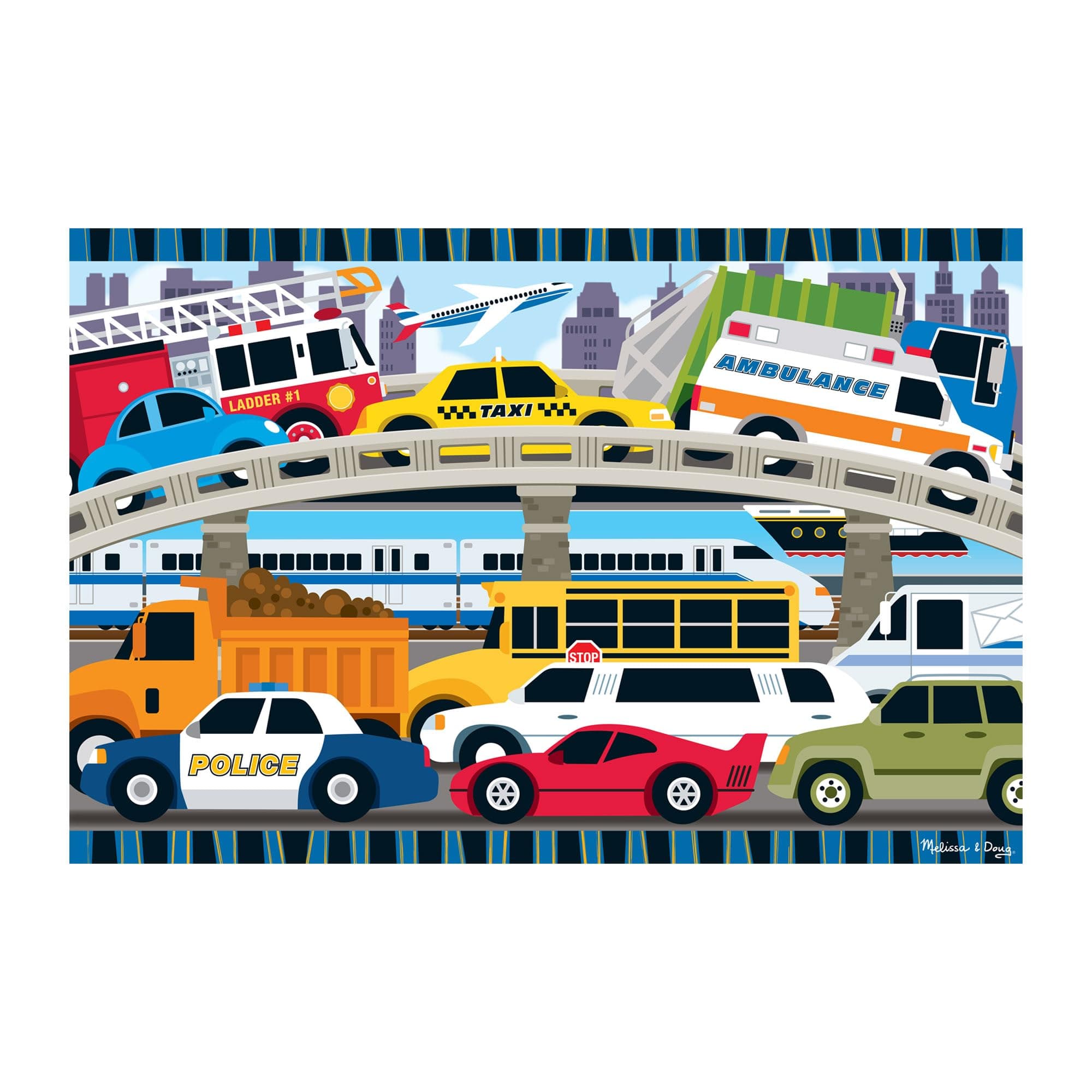 Traffic Jam Floor Puzzle 2'X3'