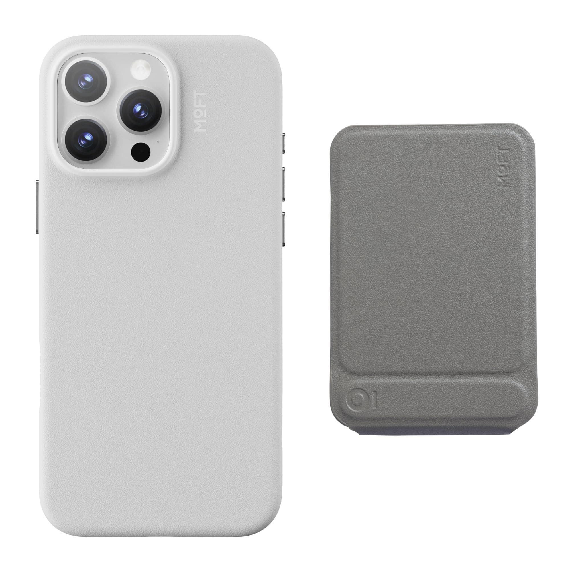 MOFTMOVAS iPhone 16 Pro Max MagSafe Wallet Tripod Stand, NFC-Supported, Pocket-Size Selfie Stick, Vegan Leather & Adjustable Angle