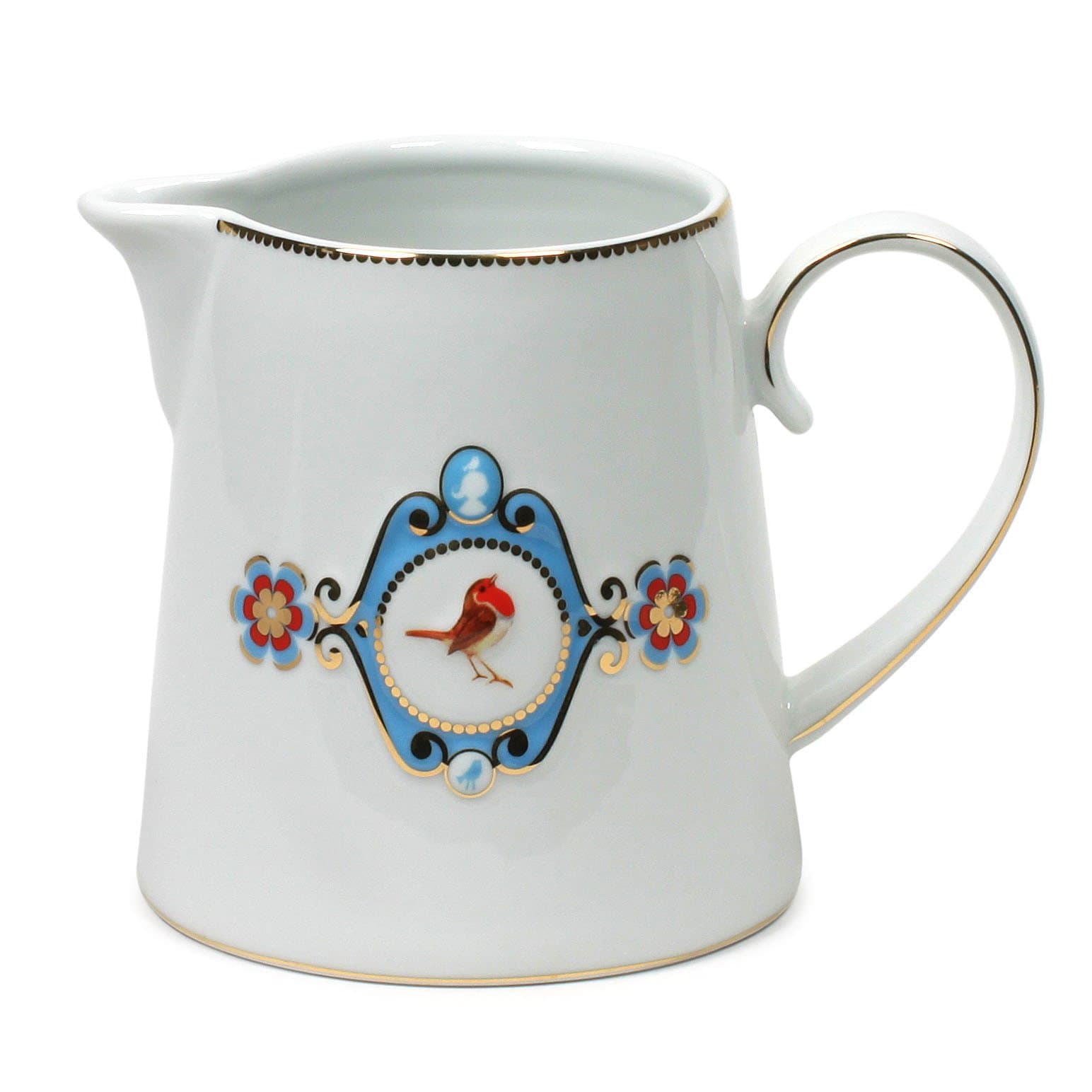 PIP Studio Love Birds Jug, White/Blue