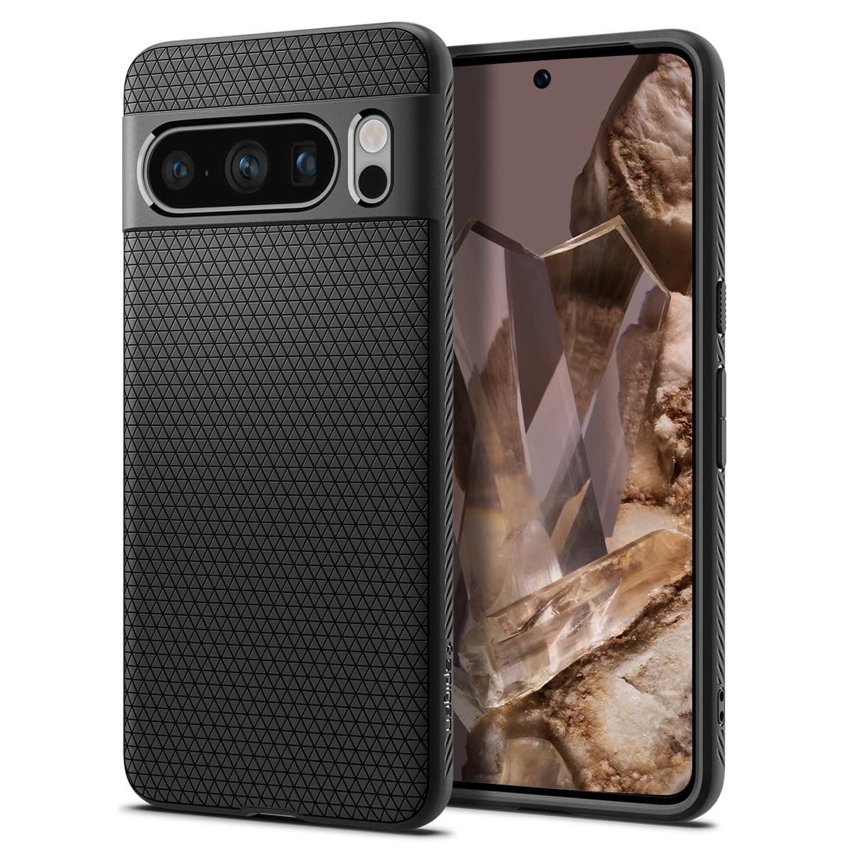 Spigen for Pixel 8 Pro Case, Liquid Air (2023) [No Magnet Ring] [Military-Grade Protection] - Matte Black