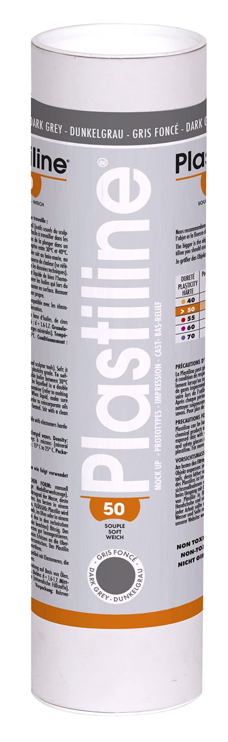 PLASTILINE Herbin Professional Use, Soft, 1KG - Grey