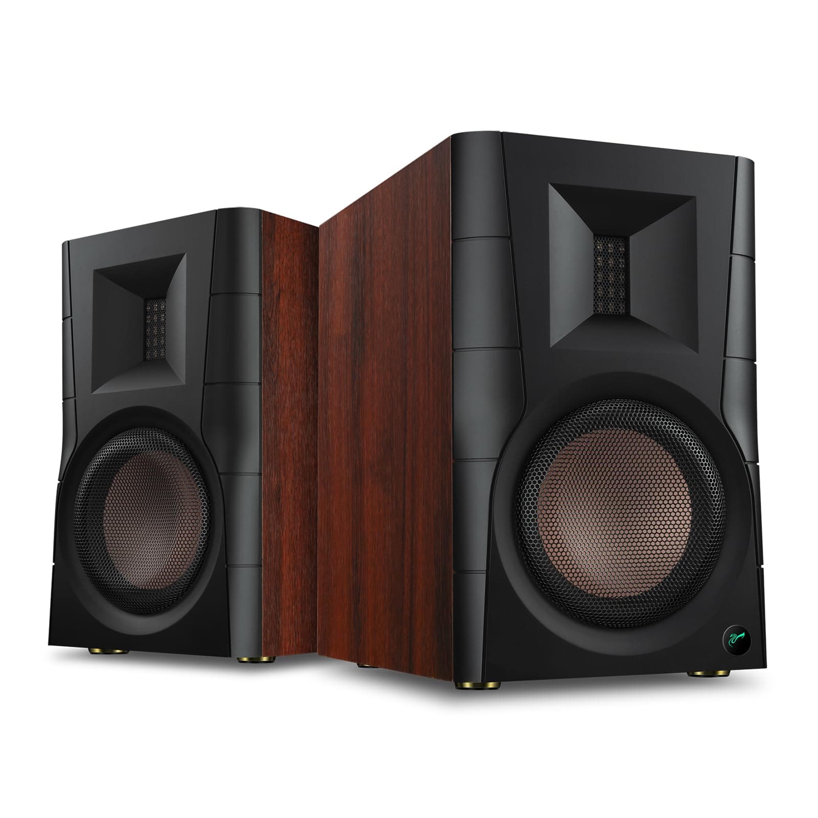 HiVi-Swans D200 Powered Bookshelf Speaker- 2.0 Active Speaker for TV, Turntable and PC- Desktop and Stand Mode Switch- Isodynamic Ribbon Tweeter- Supporting Bluetooth/Optical/Coaxial/Balance/Line