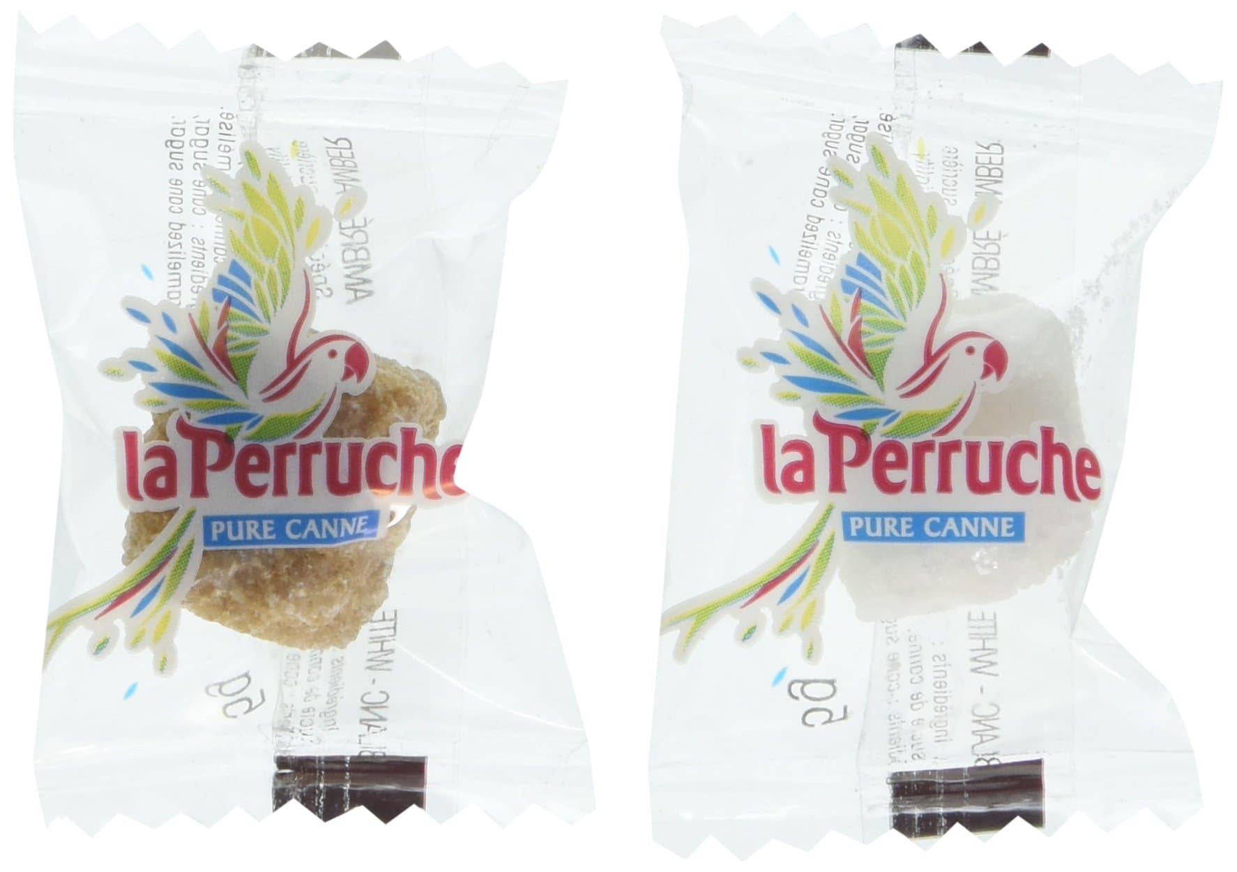 La Perruche brown and white sugar cubes individually wrapped 2.5 kilograms