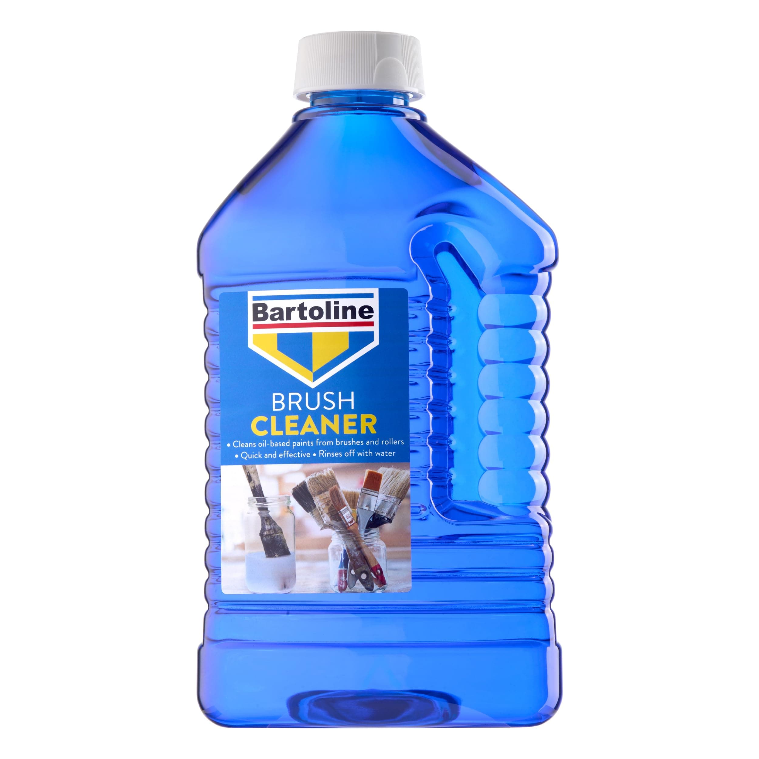 Brush Cleaner 2 L, Effective Oil-Based Paint Remover for Brushes and Rollers, Water-Soluble Solvent with Conditioning Formula