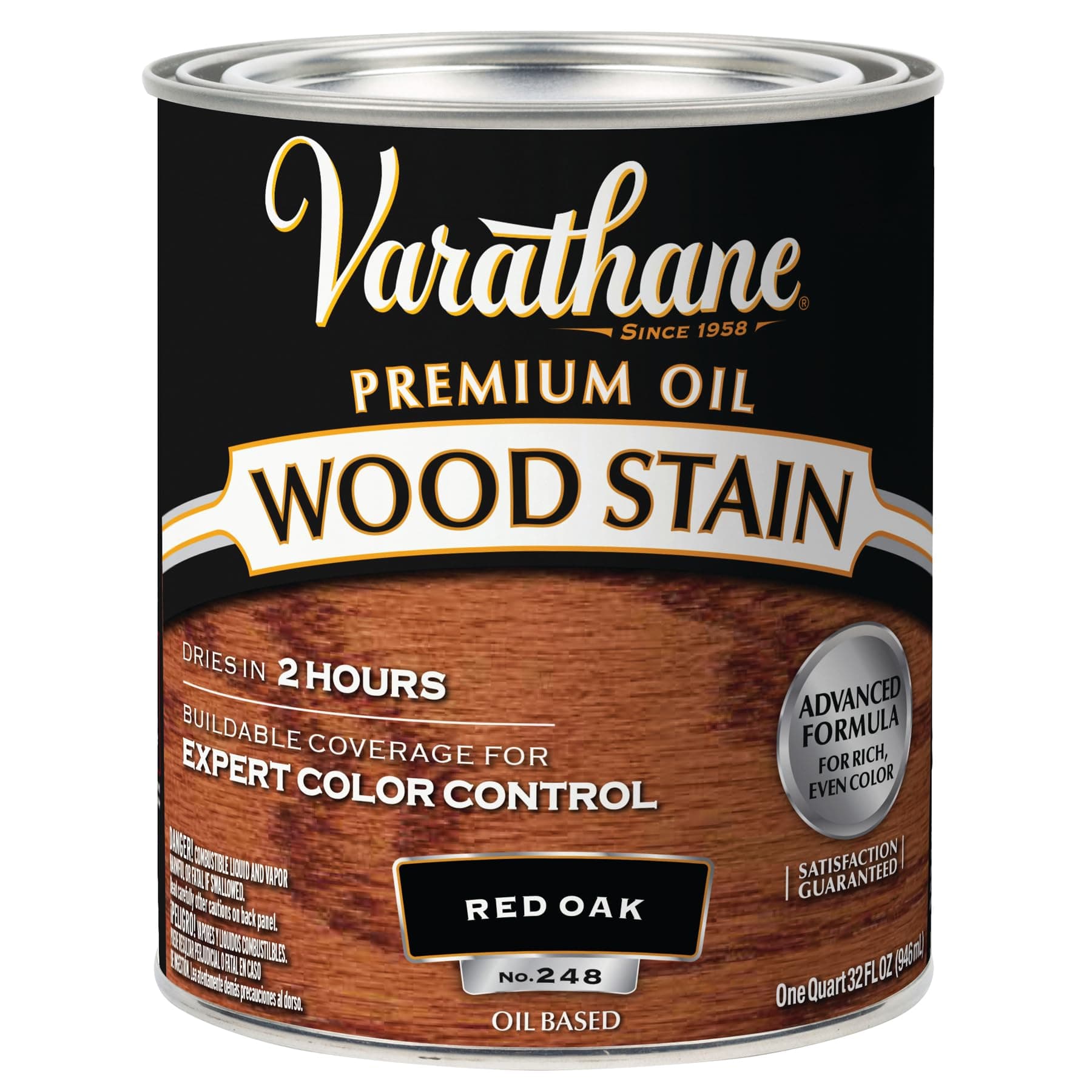 Varathane Rust-Oleum Wood Stain Red Oak1 Quart,