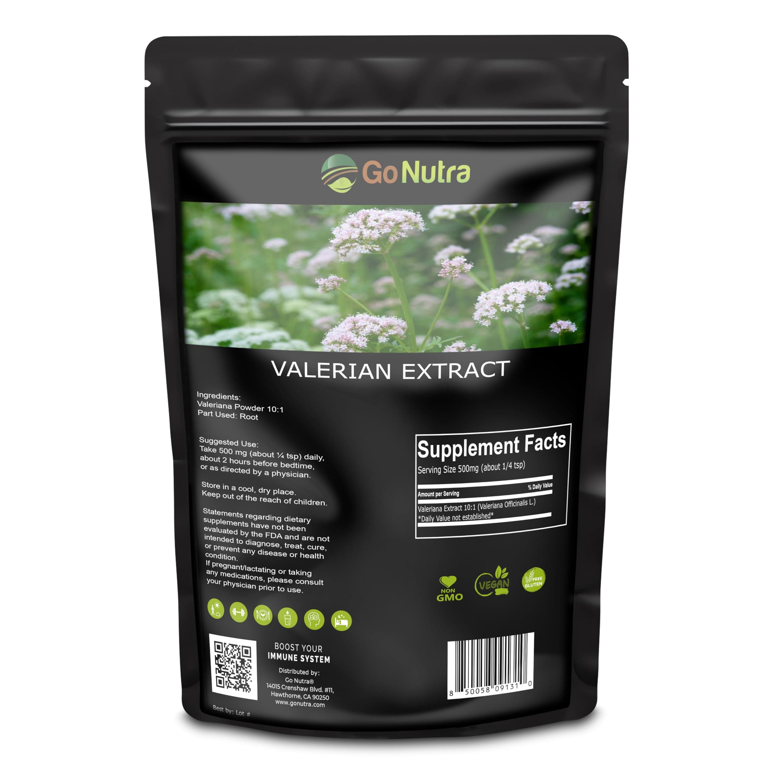 Valerian Root Extract Powder 10:1 Extra Strength 8 oz. Herbal Supplement