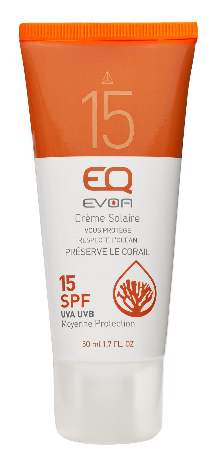 EQ Evoa SPF15 Organic Sunscreen Cream, 50 ml