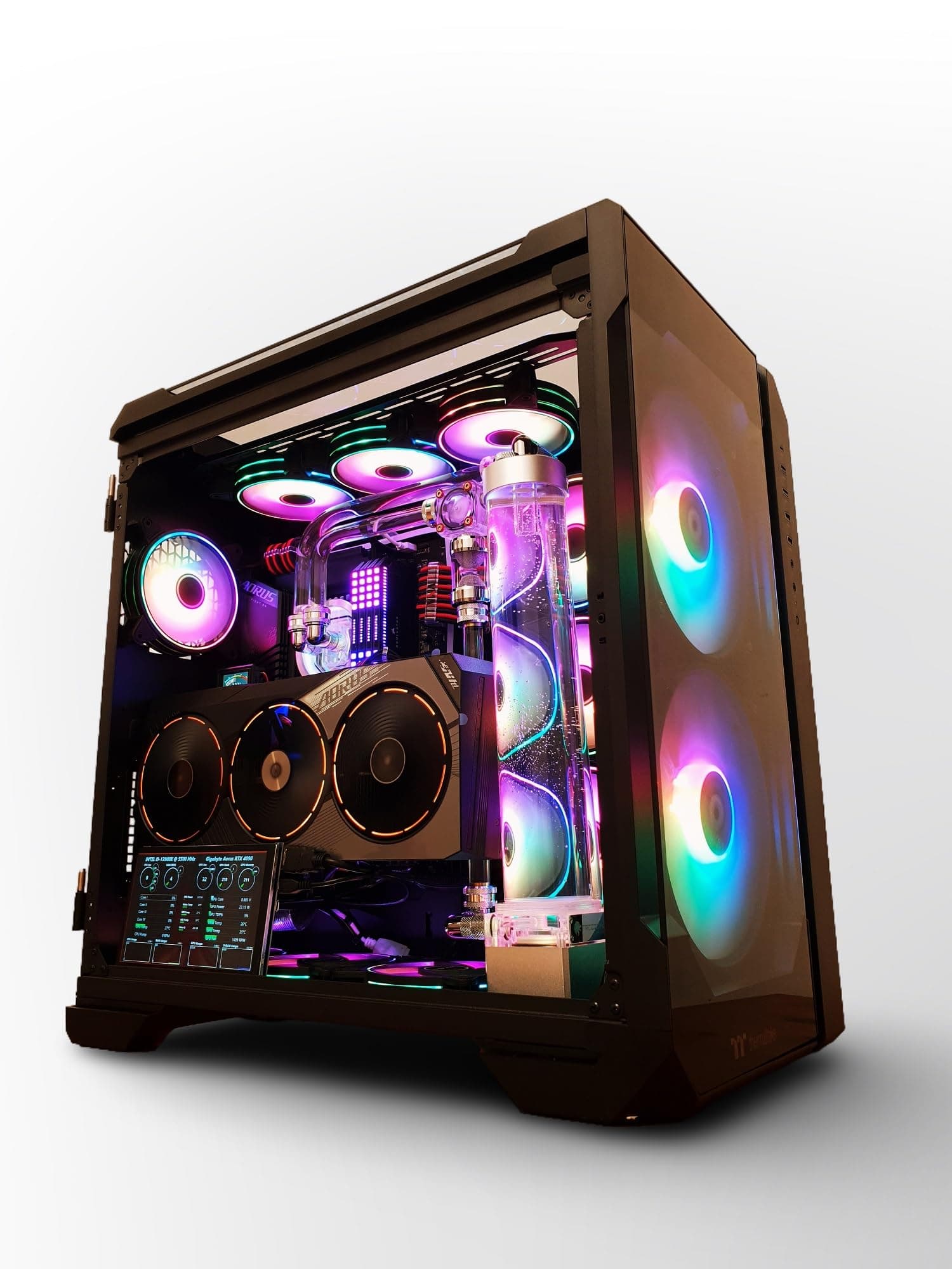 VIXIA High End Custom Watercooled Gaming PC - Intel Core i9 14900K - GeForce RTX 4090 DDR6X 24GB - DDR5 6000MHz 64GB - PCIe4.0 M.2 NVME 2TB - Black - VXS-100B