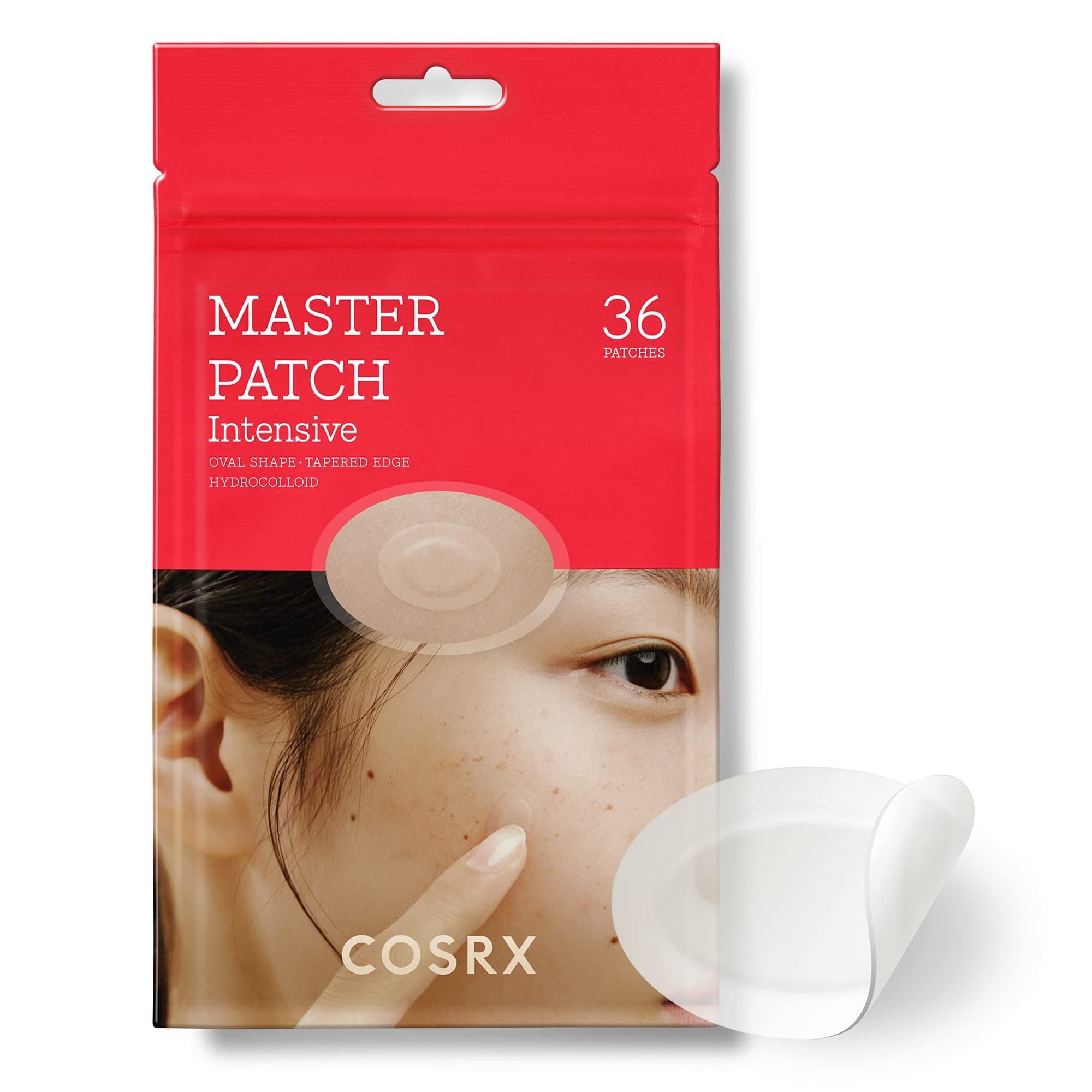 Master Pimple Patch Intensive 36 Patches Value Pack | Patch in 2 Sizes | Oval Hydrocolloid Pimple Patches with Tea Tree Oil fot Spot, Zit, Pimple Treatment