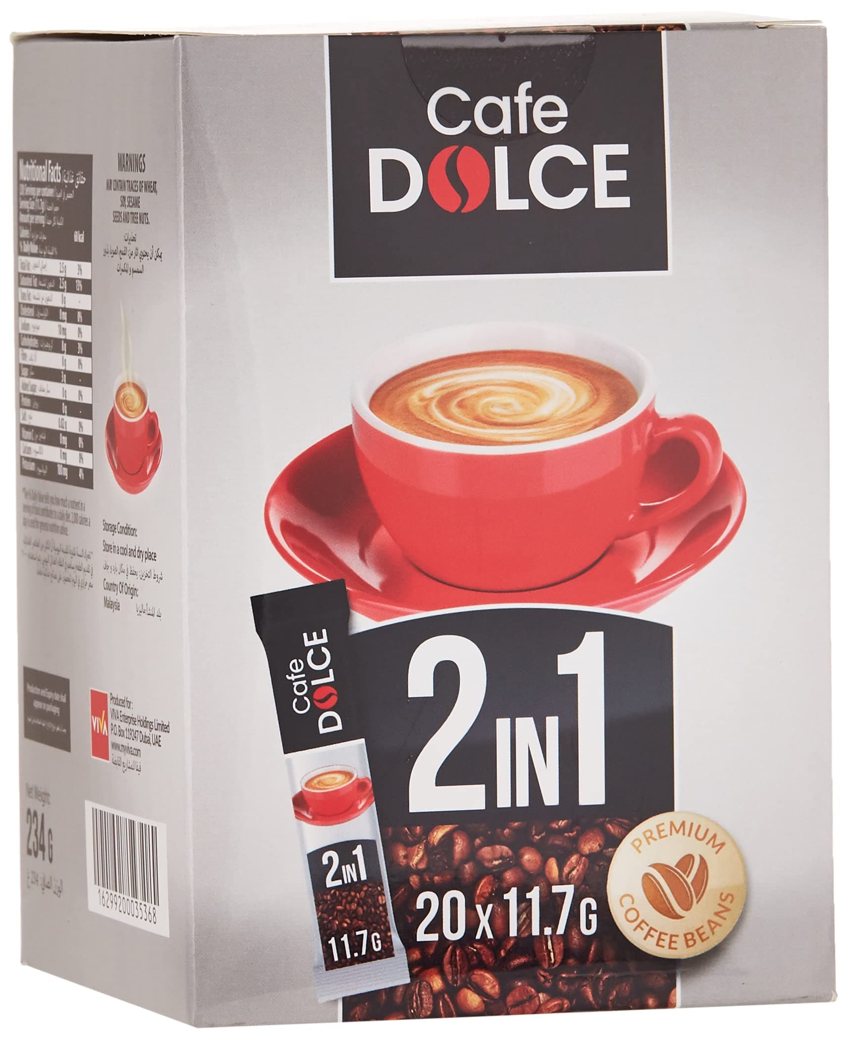Cafe Dolce 2in1 coffee pack of 20