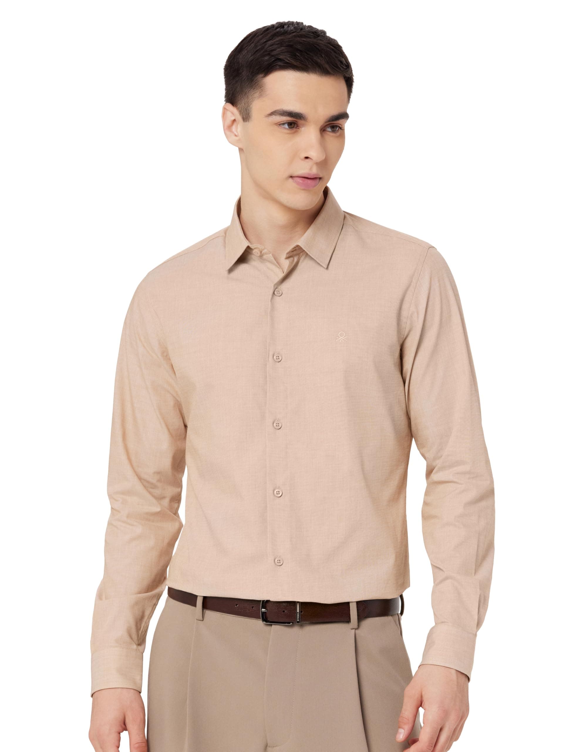UNITED COLORS OF BENETTON Men's Regular Fit Shirt