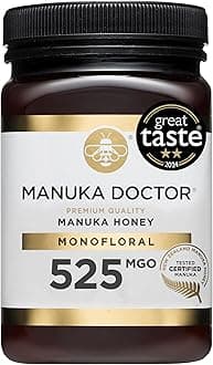 MANUKA DOCTOR | MGO 525+ Manuka Honey Monofloral | 500g | 100% Pure New Zealand Honey | Certified RAW | Non-GMO | Independently Lab Tested | Hive to Home Traceable
