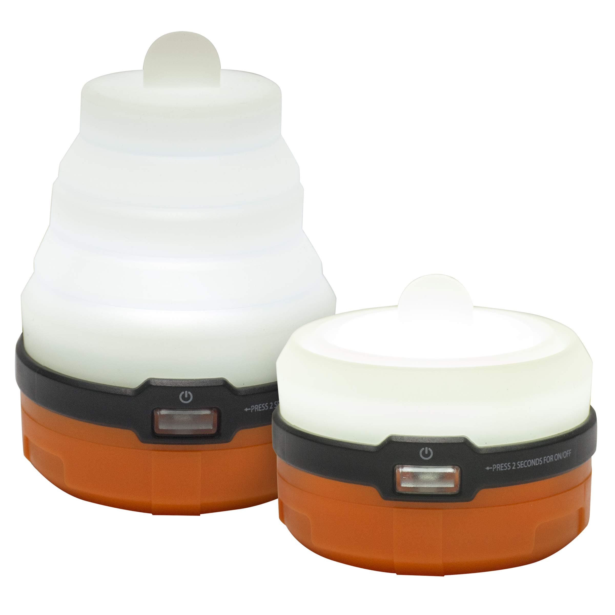 USTSpright 3AAA LED Collapsible Water and Impact Resistant Mini Lantern with 100 Lumens and Hook for Camping, Hiking, Emergency and Outdoor Survival, 2pk 20-02980