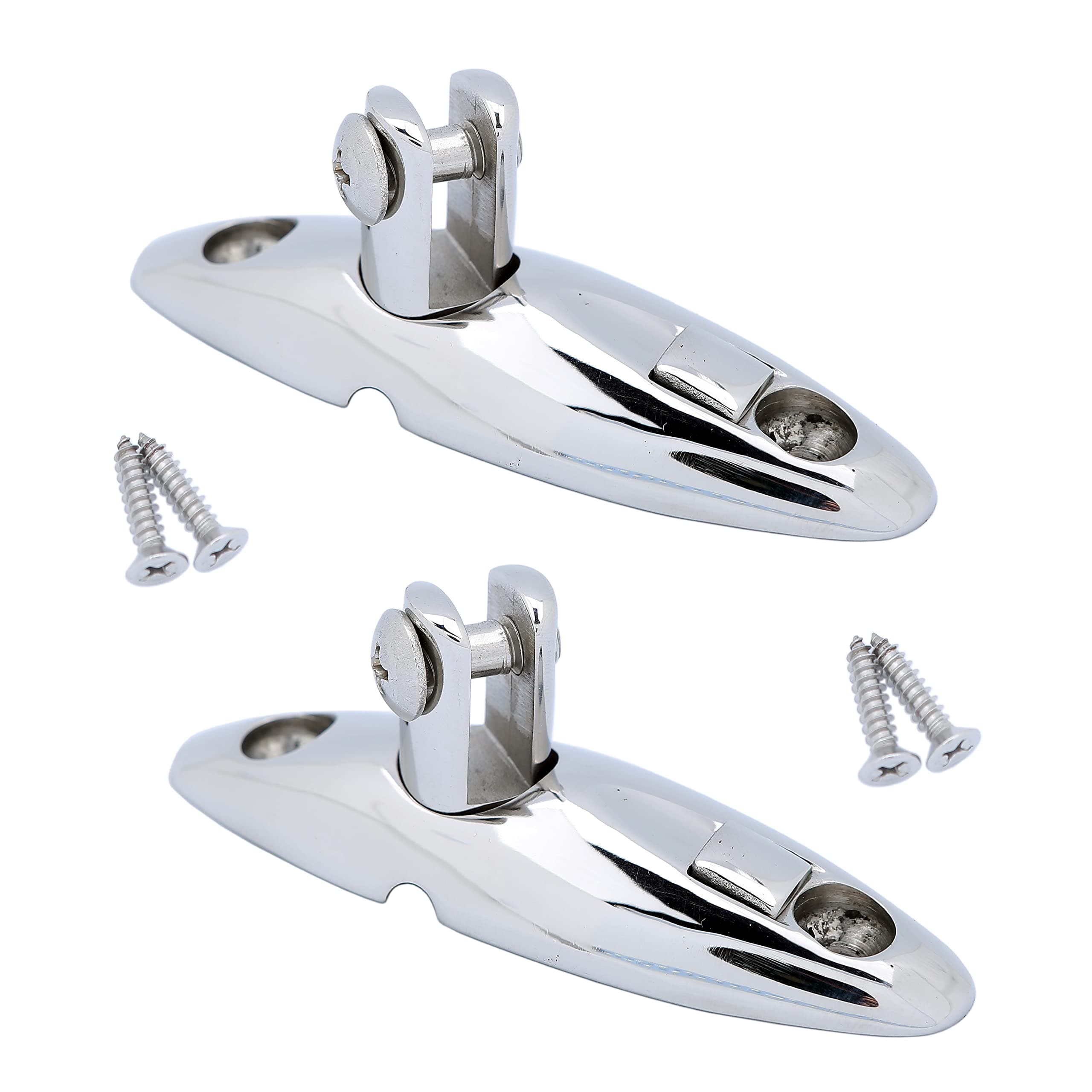 Thorn Boat Bimini Top Quick Release Swivel Deck Hinge Side Mount 316 Stainless Steel Pair