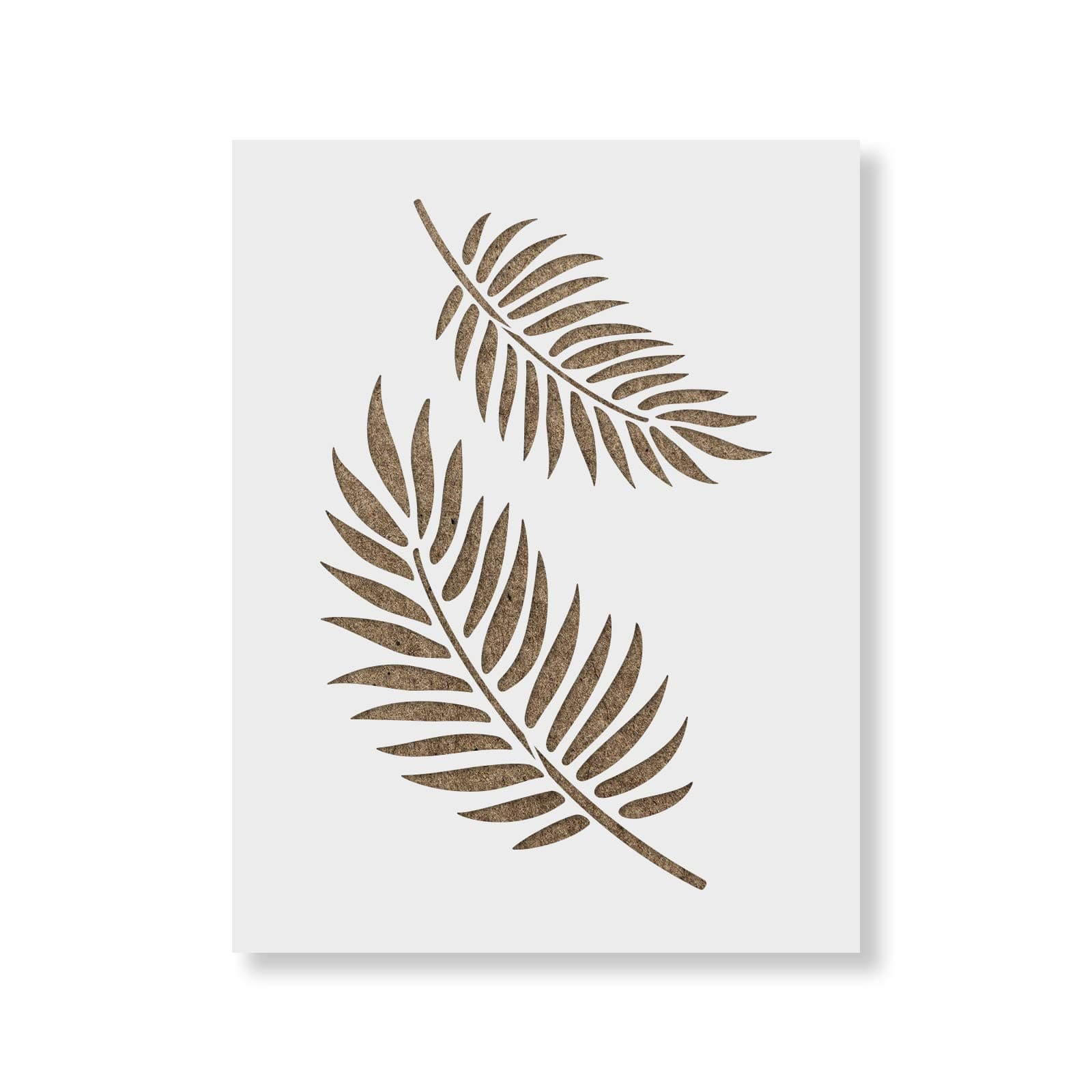 Palm Leaves Pattern Wall Stencil - Decorate Your Home for Less - Wall Stencils, Palm Leaves Stencil, Wall Paint Stencils, Accent Wall Stencil