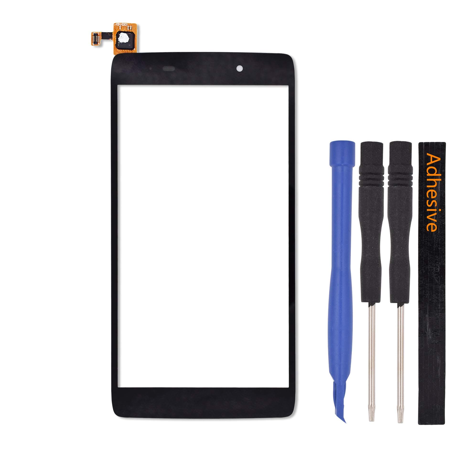 Double Sure Touch Digitizer Glass Screen Replacement for alcatel Idol 3 4.7" OT-6039(Black)