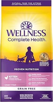 Complete Health Kitten Dry Cat Food for Indoor and Outdoor Cats, Grain Free, Natural, Chicken & Chicken Meal (5.5 Pound Bag)