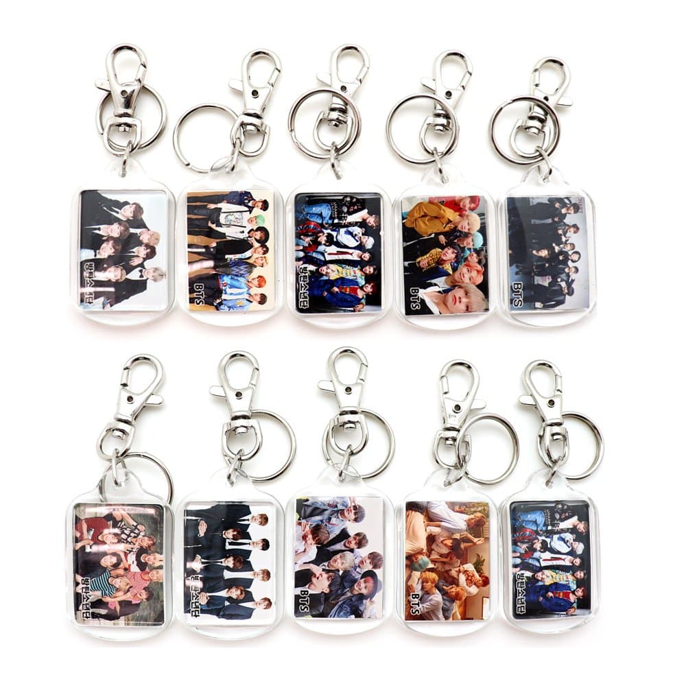 KPOP BTS Bangtan Boys Keychain Key Charm 1pc (Random)