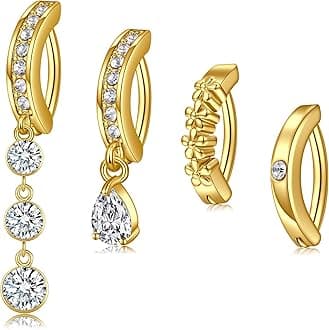 Belly Rings - Short Bar Belly Button Rings in Surgical Steel with Opal Stones - 6mm & 10mm