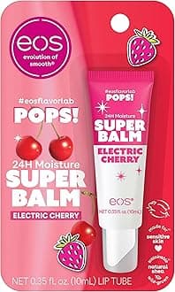 eos 24H Moisture Super Balm- Electric Cherry, Limited-Edition Lip Mask, 0.35 fl oz