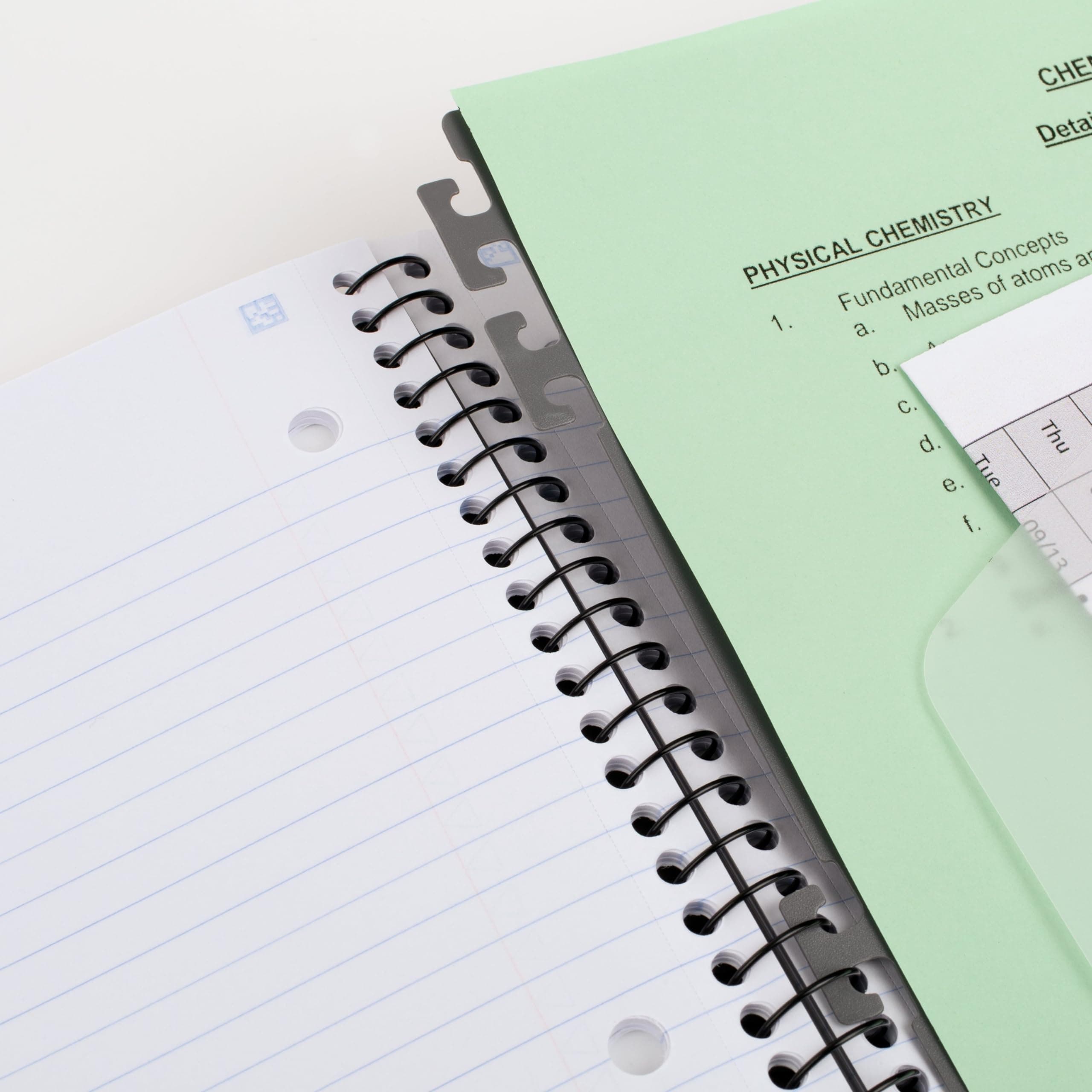 Five Star Spiral Notebook + Study App, 5 Subject, College Ruled Paper, Advance Notebook with Spiral Guard, Movable Tabbed Dividers and Expanding Pockets, 8-1/2" x 11", 200 Sheets, Blue (73150)