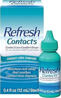 Refresh Contacts Contact Lens Comfort Drops, 0.4 Fluid Ounces (12 ml)