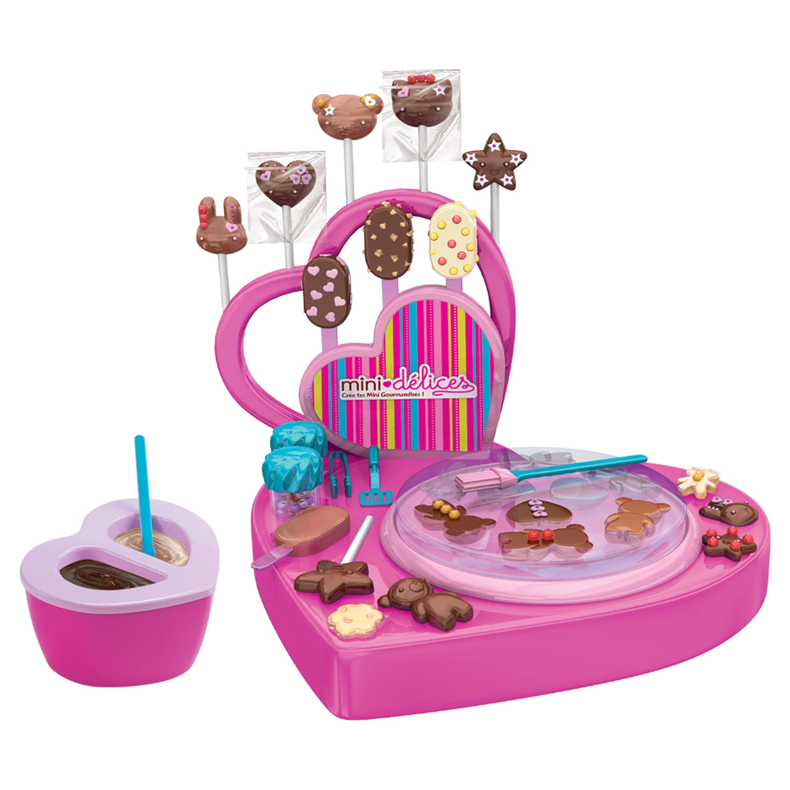 5-in-1 Chocolate Workshop for Kids - Create Your Own Chocolate Treats & Lollies - Includes Moulds, Bain-Marie, Gift Boxes & Wrappers - Fun & Safe DIY Activity Kit for Ages 6 and Above