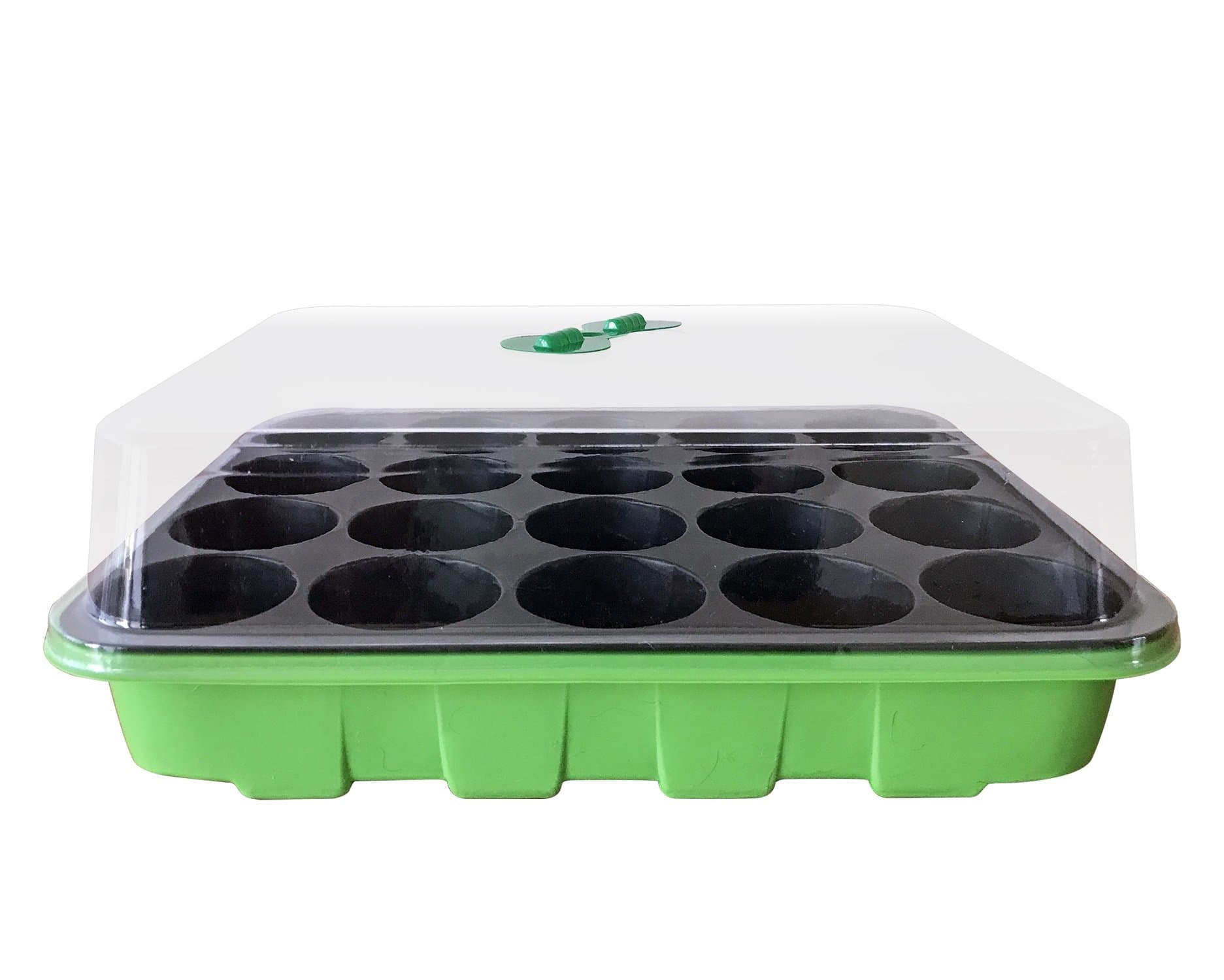 Medium-Sized Propagator with Vented Dome and Seedling Insert for Seed Germination (Set of 6)