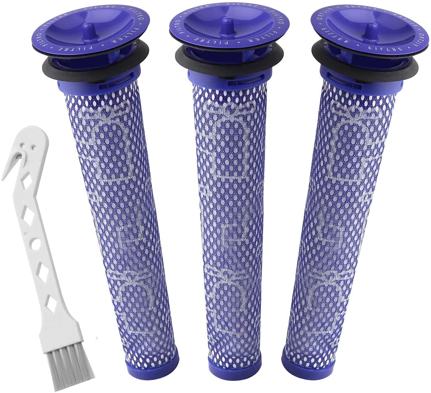 3 Pack Pre Filters for Dyson DC58, DC59, V6, V7, V8 Vacuum. Replacements Part # 965661-01. 3 Filters Kit for Dyson Filter Replacements