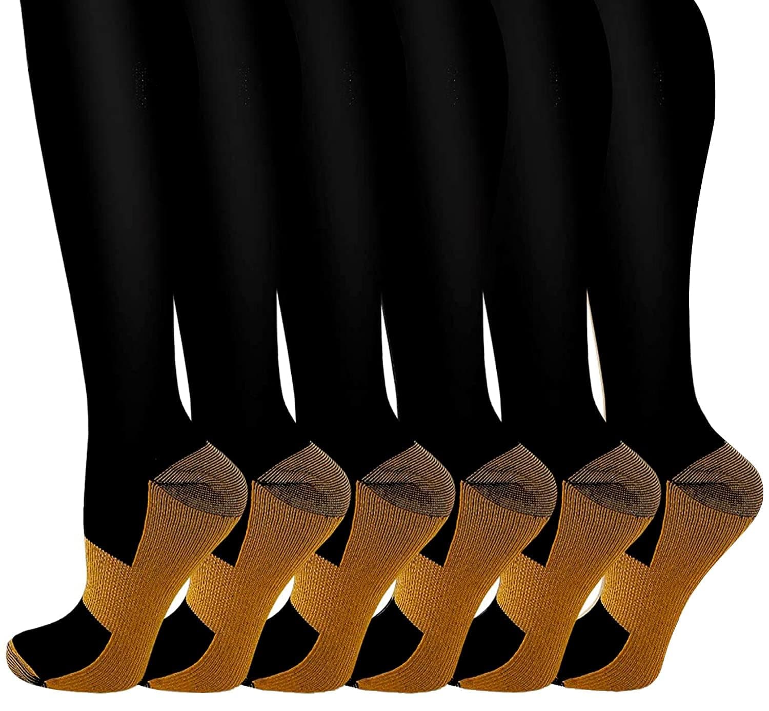 bropitebropite Compression Socks for Women & Men Circulation-Support Knee High Socks 20-30 mmhg-Best for Running,Medical,Nurse,Travel