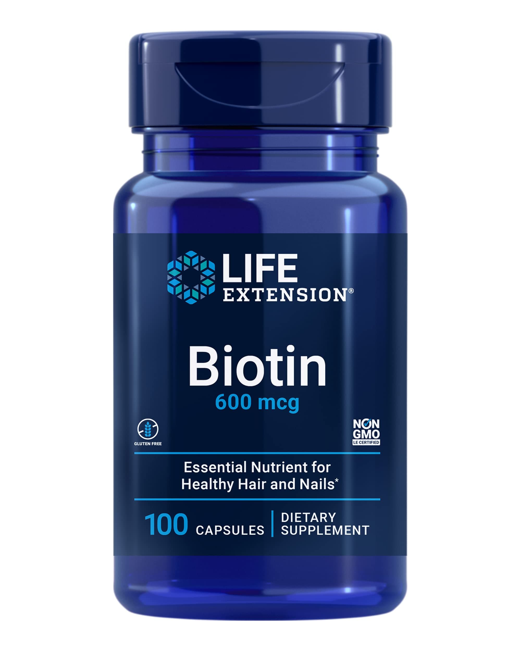 BIOTIN 600MG CAPS 100'S