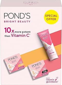 – Bright Beauty Regime Pack (Day Cream + Night Cream + Facial Cleanser) 20% OFF,