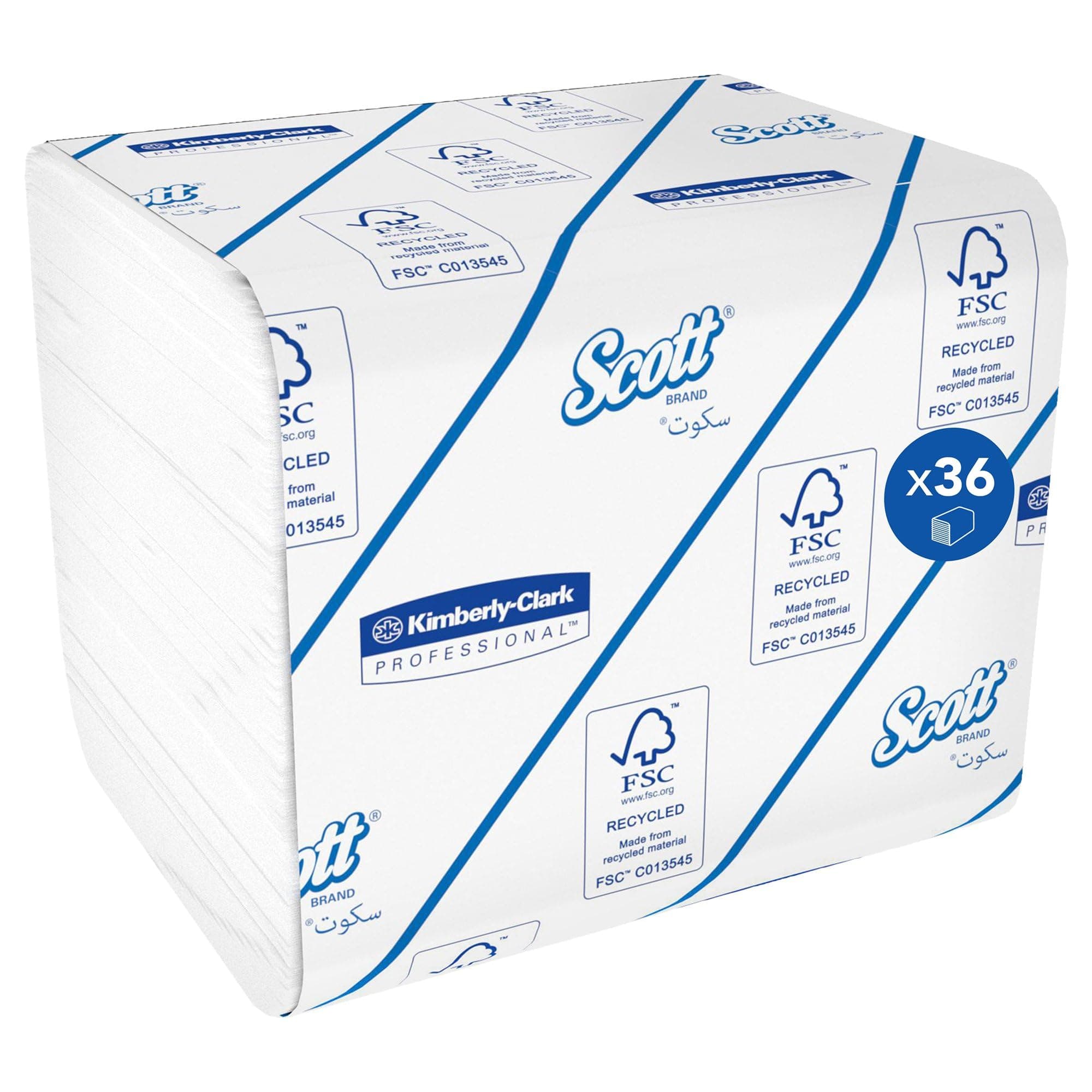 Scott Folded Toilet Tissue, 36 X 250 Sheets